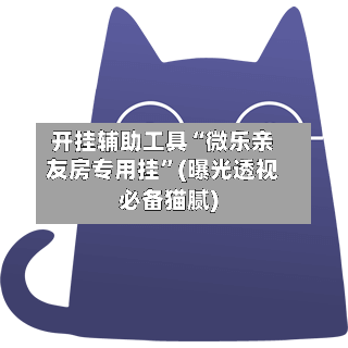 开挂辅助工具“微乐亲友房专用挂”(曝光透视必备猫腻)-第2张图片