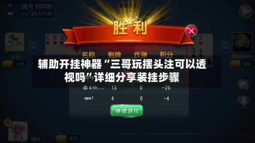 辅助开挂神器“三哥玩摆头注可以透视吗”详细分享装挂步骤