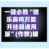 一键必胜“微乐麻将万能开挂器通用版”(作弊)辅助透视教程-第3张图片