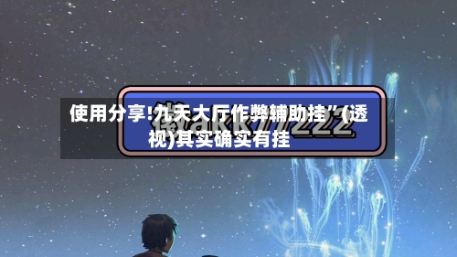 使用分享!九天大厅作弊辅助挂	”(透视)其实确实有挂-第3张图片
