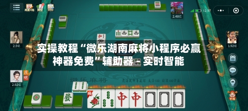 实操教程“微乐湖南麻将小程序必赢神器免费”辅助器 - 实时智能-第2张图片