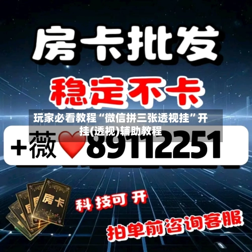 玩家必看教程“微信拼三张透视挂	”开挂(透视)辅助教程-第2张图片