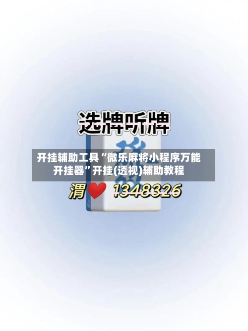 开挂辅助工具“微乐麻将小程序万能开挂器”开挂(透视)辅助教程-第2张图片