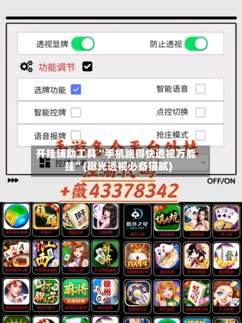 开挂辅助工具“手机跑得快透视万能挂”(曝光透视必备猫腻)