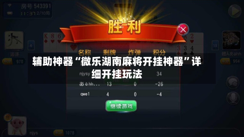 辅助神器“微乐湖南麻将开挂神器”详细开挂玩法