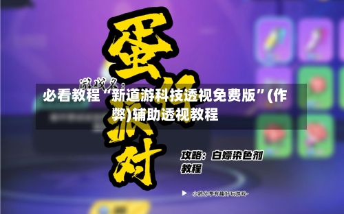 必看教程“新道游科技透视免费版”(作弊)辅助透视教程