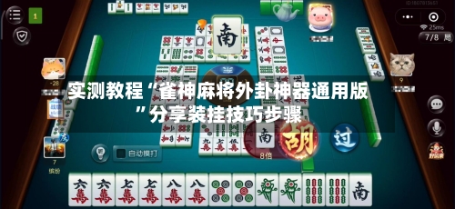 实测教程“雀神麻将外卦神器通用版”分享装挂技巧步骤