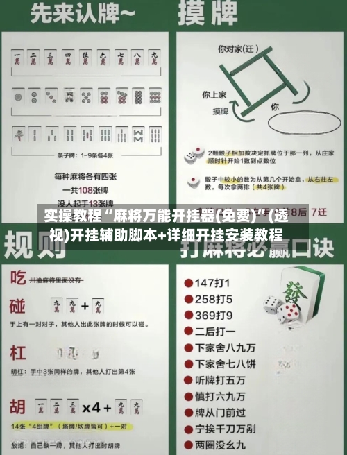 实操教程“麻将万能开挂器(免费)”(透视)开挂辅助脚本+详细开挂安装教程-第2张图片
