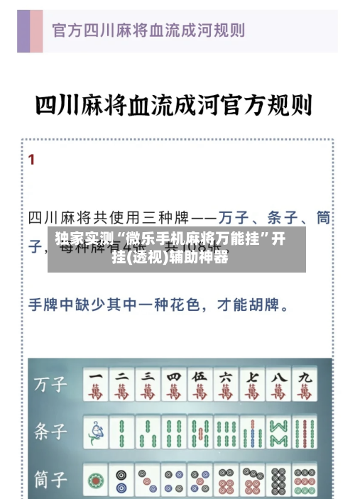 独家实测“微乐手机麻将万能挂”开挂(透视)辅助神器-第2张图片
