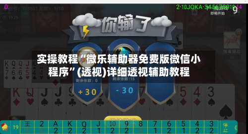 实操教程“微乐辅助器免费版微信小程序”(透视)详细透视辅助教程-第3张图片