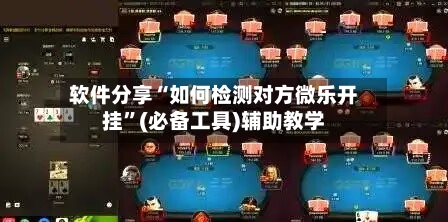 软件分享“如何检测对方微乐开挂”(必备工具)辅助教学