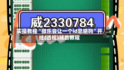 实操教程“微乐会让一个id总输吗	”开挂(透视)辅助教程-第2张图片