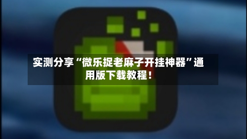实测分享“微乐捉老麻子开挂神器”通用版下载教程！-第2张图片