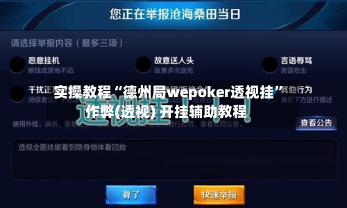 实操教程“德州局wepoker透视挂”作弊(透视) 开挂辅助教程-第2张图片