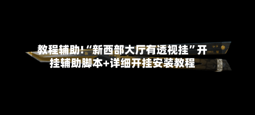 教程辅助!“新西部大厅有透视挂”开挂辅助脚本+详细开挂安装教程-第2张图片