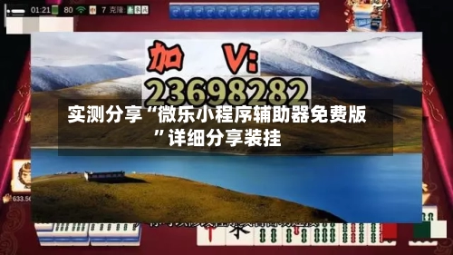 实测分享“微乐小程序辅助器免费版”详细分享装挂-第2张图片
