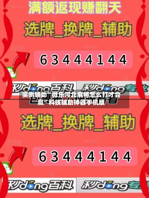 实测辅助”微乐河北麻将怎么打才会赢	”科技辅助神器手机版-第2张图片