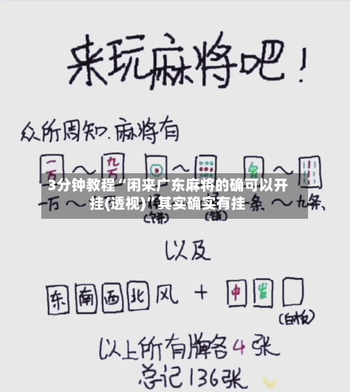 3分钟教程“闲来广东麻将的确可以开挂(透视)	”其实确实有挂-第2张图片