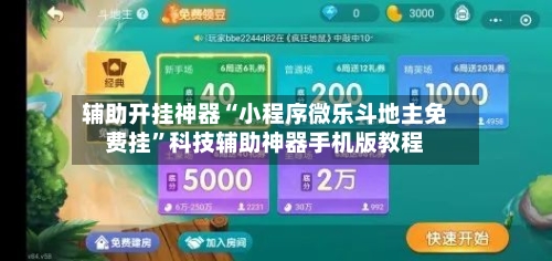 辅助开挂神器“小程序微乐斗地主免费挂”科技辅助神器手机版教程-第2张图片