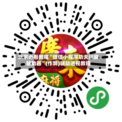 玩家必看教程“微信小程序功夫川麻辅助器”(作弊)辅助透视教程-第2张图片