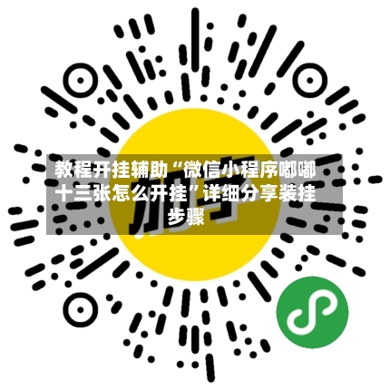 教程开挂辅助“微信小程序嘟嘟十三张怎么开挂”详细分享装挂步骤-第2张图片