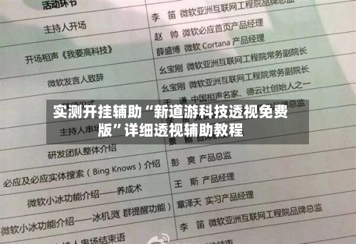 实测开挂辅助“新道游科技透视免费版”详细透视辅助教程-第2张图片