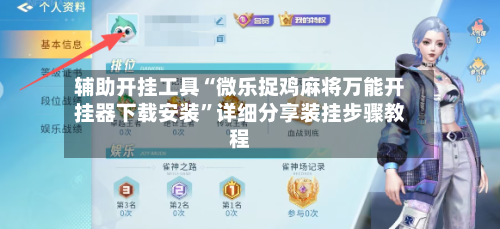 辅助开挂工具“微乐捉鸡麻将万能开挂器下载安装”详细分享装挂步骤教程-第2张图片