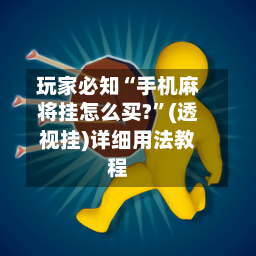 玩家必知“手机麻将挂怎么买?	”(透视挂)详细用法教程-第2张图片
