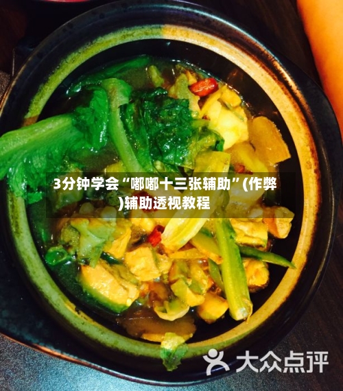 3分钟学会“嘟嘟十三张辅助”(作弊)辅助透视教程