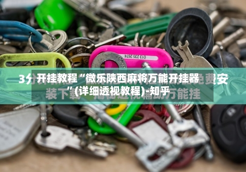 开挂教程“微乐陕西麻将万能开挂器”(详细透视教程)-知乎