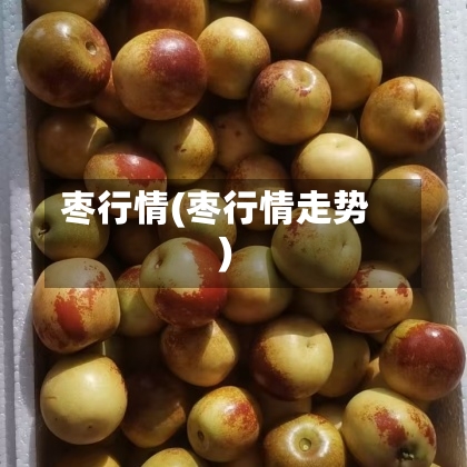 枣行情(枣行情走势)
