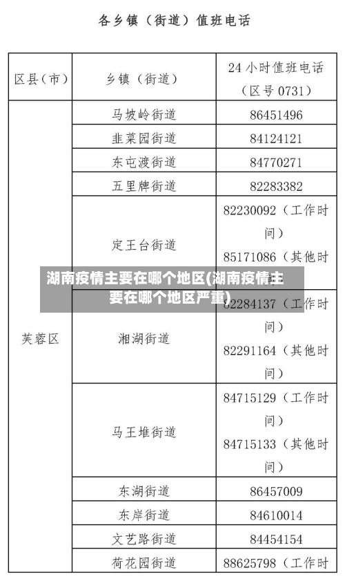 湖南疫情主要在哪个地区(湖南疫情主要在哪个地区严重)-第2张图片