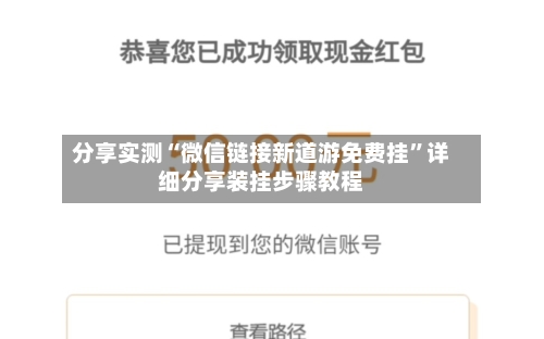 分享实测“微信链接新道游免费挂”详细分享装挂步骤教程-第2张图片