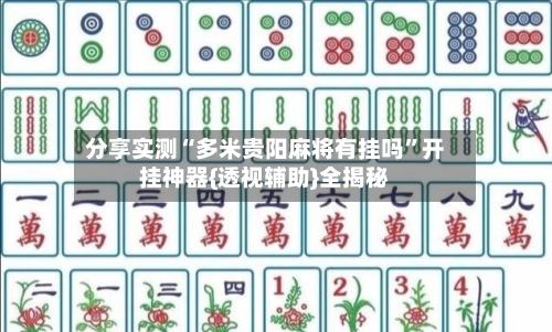 分享实测“多米贵阳麻将有挂吗”开挂神器{透视辅助}全揭秘