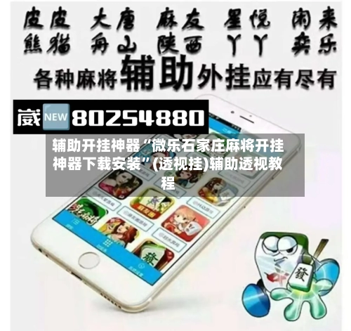 辅助开挂神器“微乐石家庄麻将开挂神器下载安装”(透视挂)辅助透视教程
