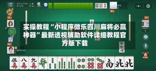 实操教程“小程序微乐四川麻将必赢神器”最新透视辅助软件详细教程官方版下载-第2张图片