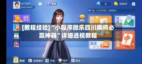 [教程经验]“小程序微乐四川麻将必赢神器”详细透视教程-第2张图片