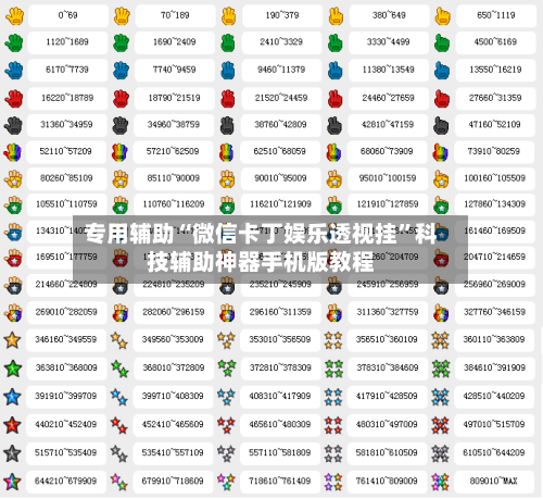 专用辅助“微信卡丁娱乐透视挂”科技辅助神器手机版教程
