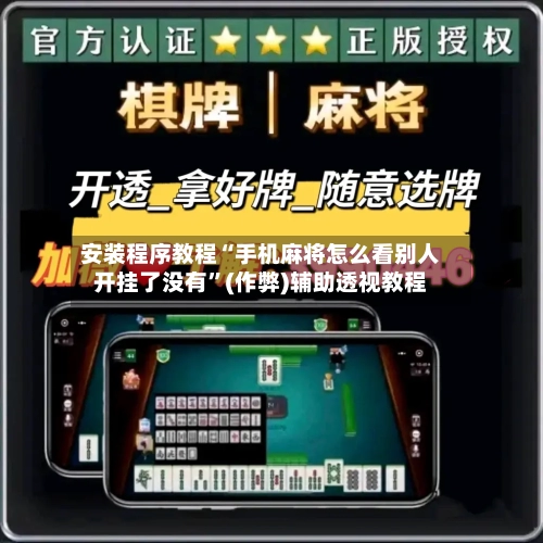 安装程序教程“手机麻将怎么看别人开挂了没有”(作弊)辅助透视教程
