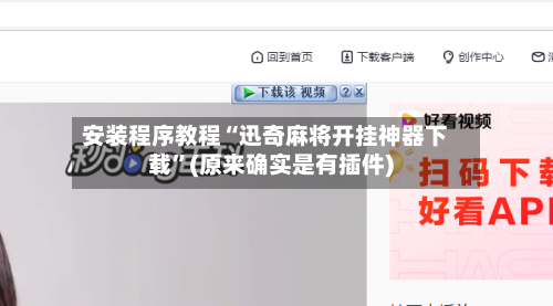 安装程序教程“迅奇麻将开挂神器下载	”(原来确实是有插件)-第2张图片
