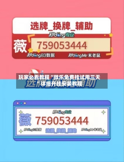 玩家必看教程“微乐免费挂试用三天”详细开挂安装教程-第3张图片
