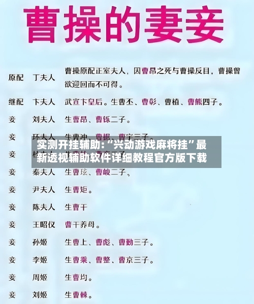 实测开挂辅助:“兴动游戏麻将挂”最新透视辅助软件详细教程官方版下载-第3张图片