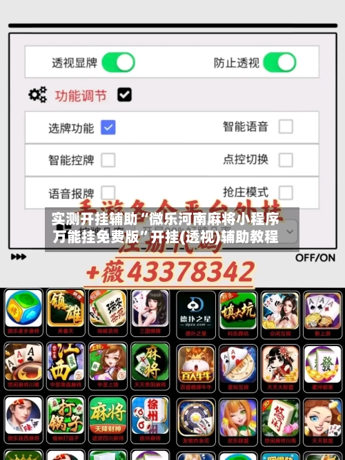 实测开挂辅助“微乐河南麻将小程序万能挂免费版”开挂(透视)辅助教程