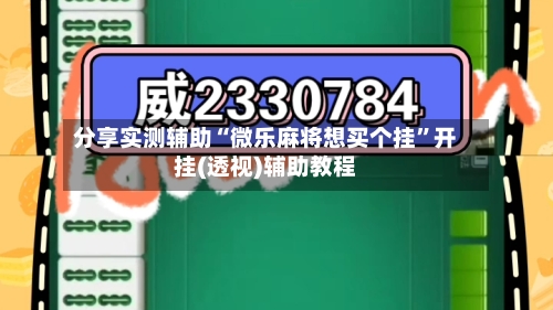 分享实测辅助“微乐麻将想买个挂”开挂(透视)辅助教程-第1张图片
