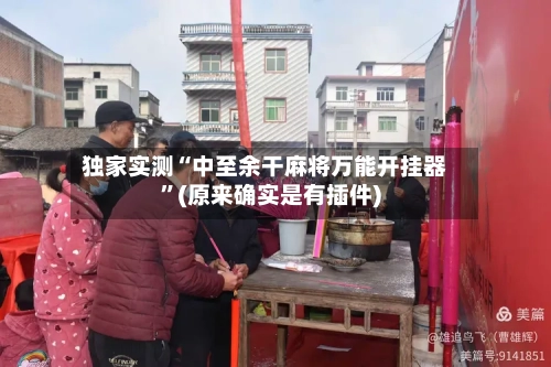 独家实测“中至余干麻将万能开挂器”(原来确实是有插件)-第2张图片