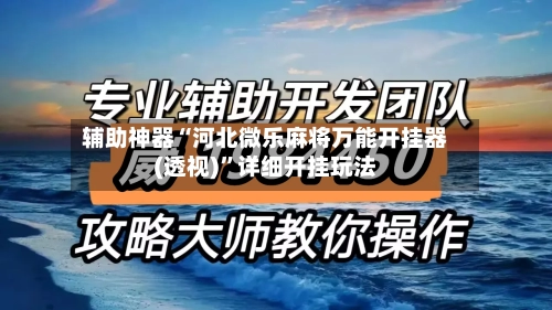 辅助神器“河北微乐麻将万能开挂器(透视)”详细开挂玩法-第2张图片