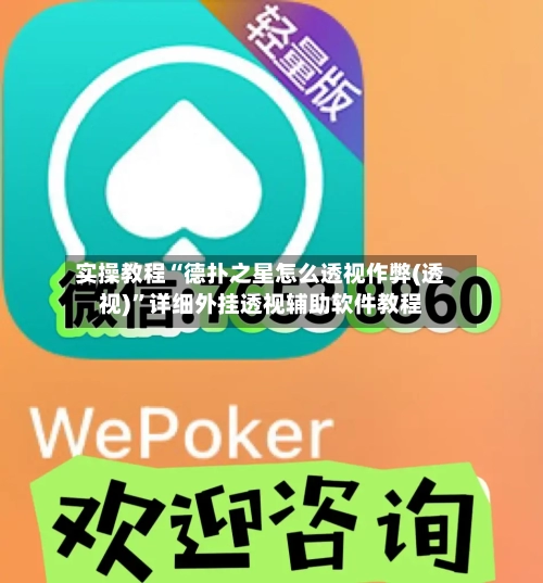 实操教程“德扑之星怎么透视作弊(透视)”详细外挂透视辅助软件教程-第3张图片