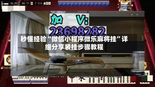 秒懂经验“微信小程序微乐麻将挂”详细分享装挂步骤教程-第2张图片