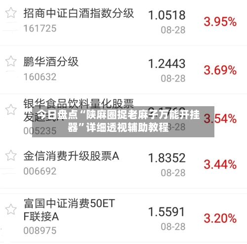 今日盘点“陕麻圈捉老麻子万能开挂器	”详细透视辅助教程-第2张图片