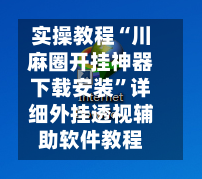 实操教程“川麻圈开挂神器下载安装	”详细外挂透视辅助软件教程-第2张图片
